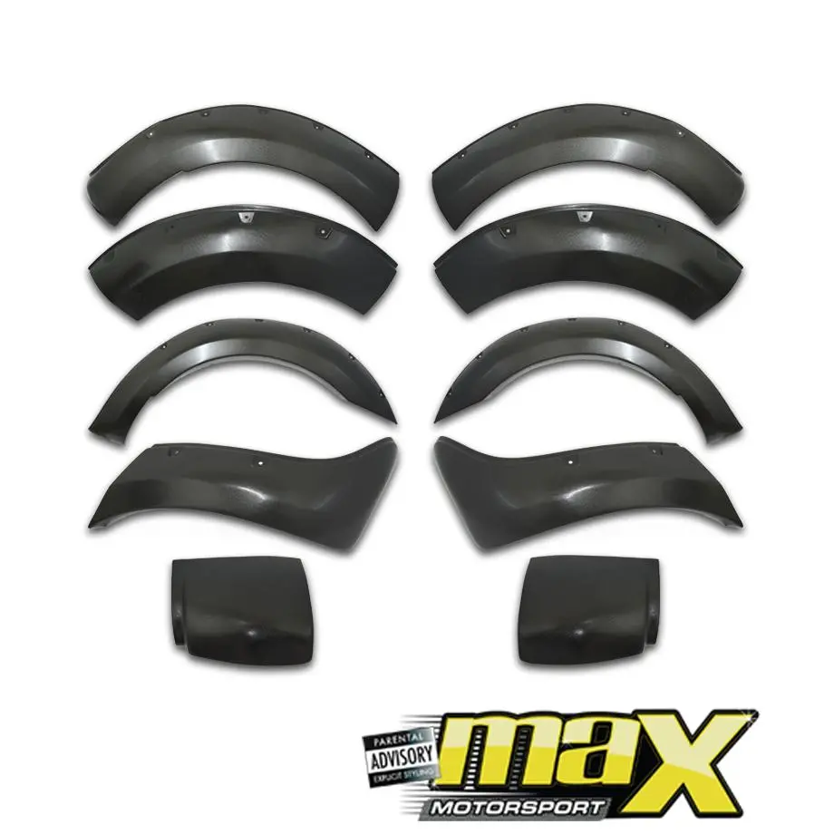 Suitable To Fit Everest (2015-On) Plastic Side Wheel Arch Kit (Rough Studded) 1