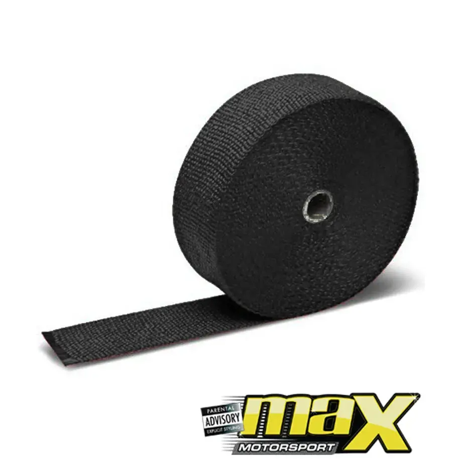 Exhaust Insulation Heat Wrap - Black (10M) 1