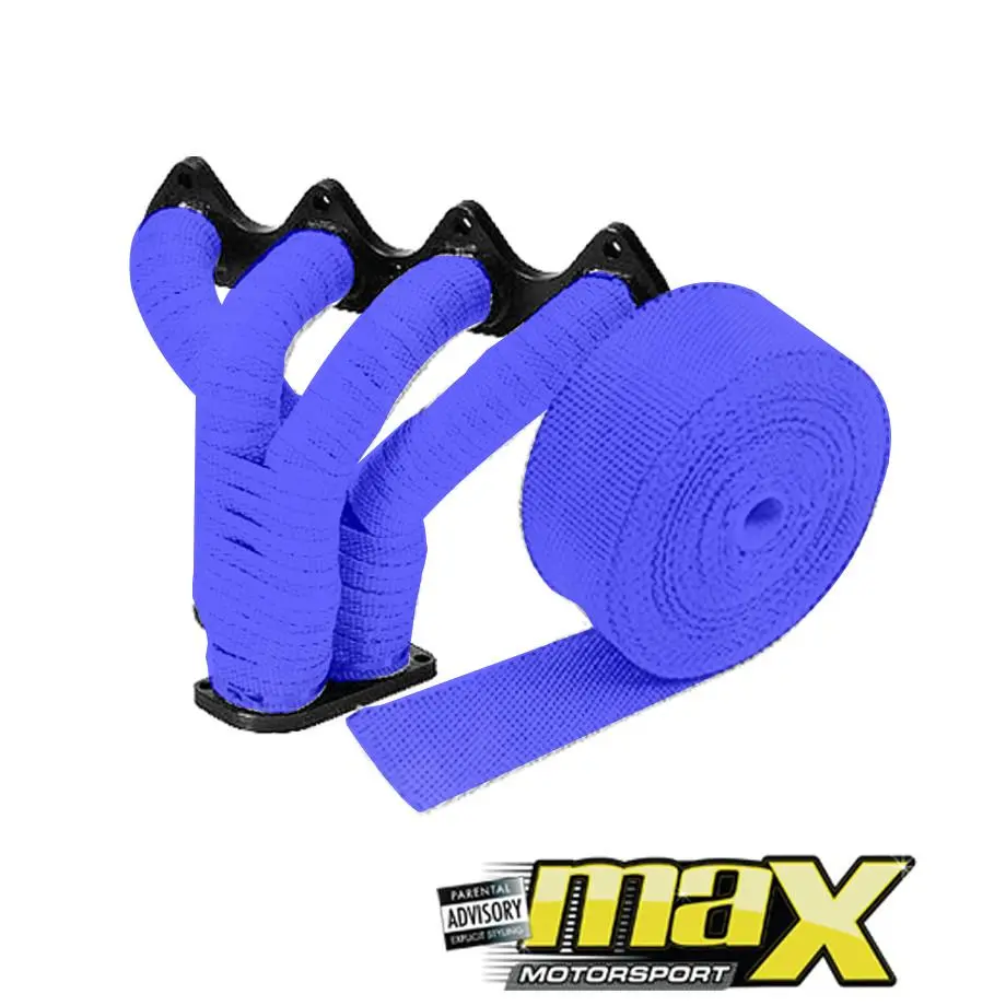 Exhaust Insulation Heat Wrap Blue (15M) 1