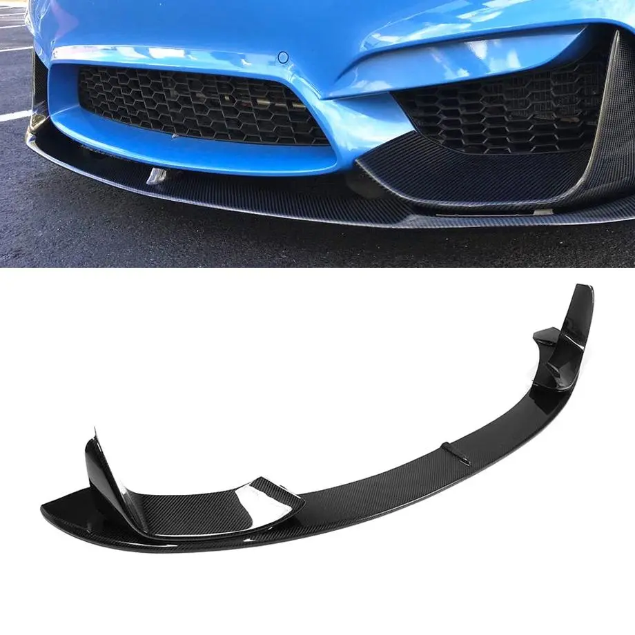 F80 M3 / F82 M4 Performance Style Carbon Fibre 3-Piece Front Spoiler 1