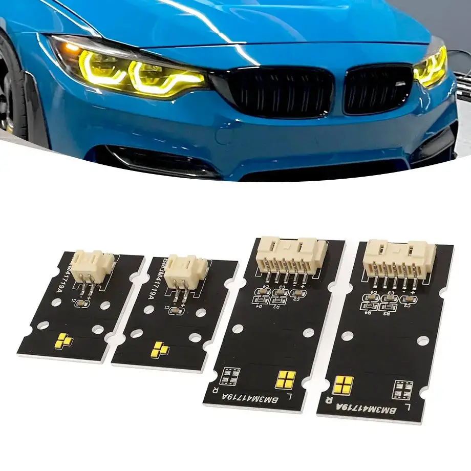 Bm F80 M3 / F82 M4 (18-20) Lemon Yellow Drl Led Headlight Modules 1