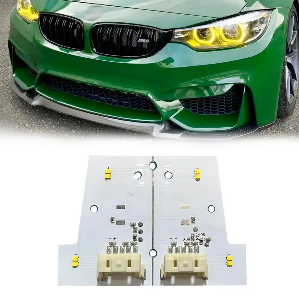 Bm F80 M3 / F82 M4 (18-20) Lemon Yellow Drl Led Headlight Modules - Non Adaptive 1