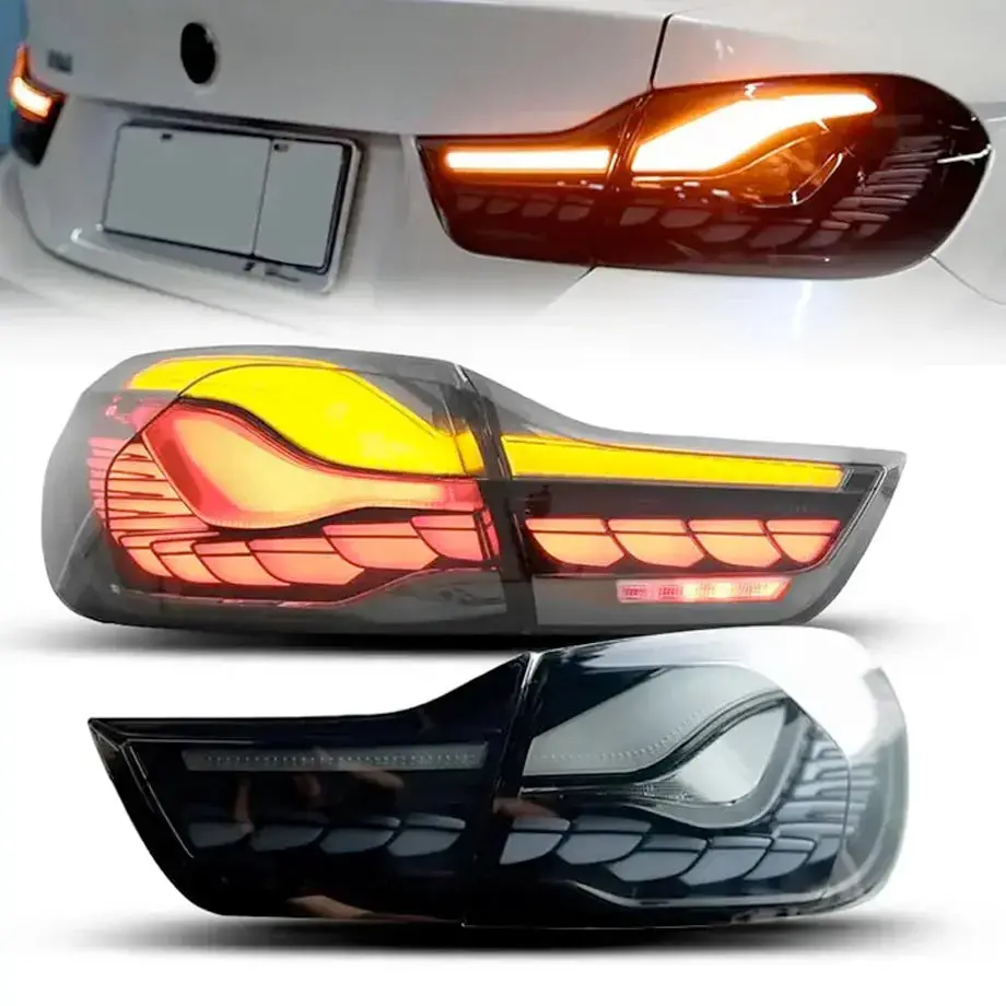 Bm F82 / F83 M4 Cs Style Oled Sequential Smoked Black Taillights (14-20) 1