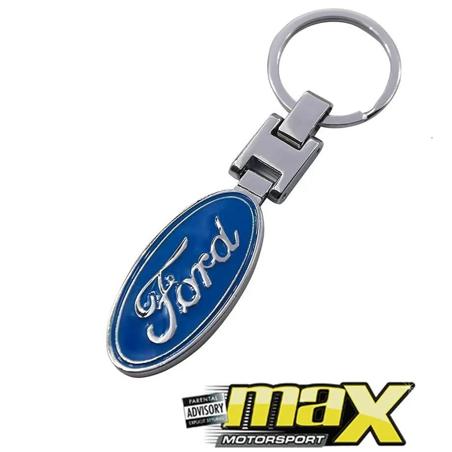 Ford Branded Chrome Key Ring 1