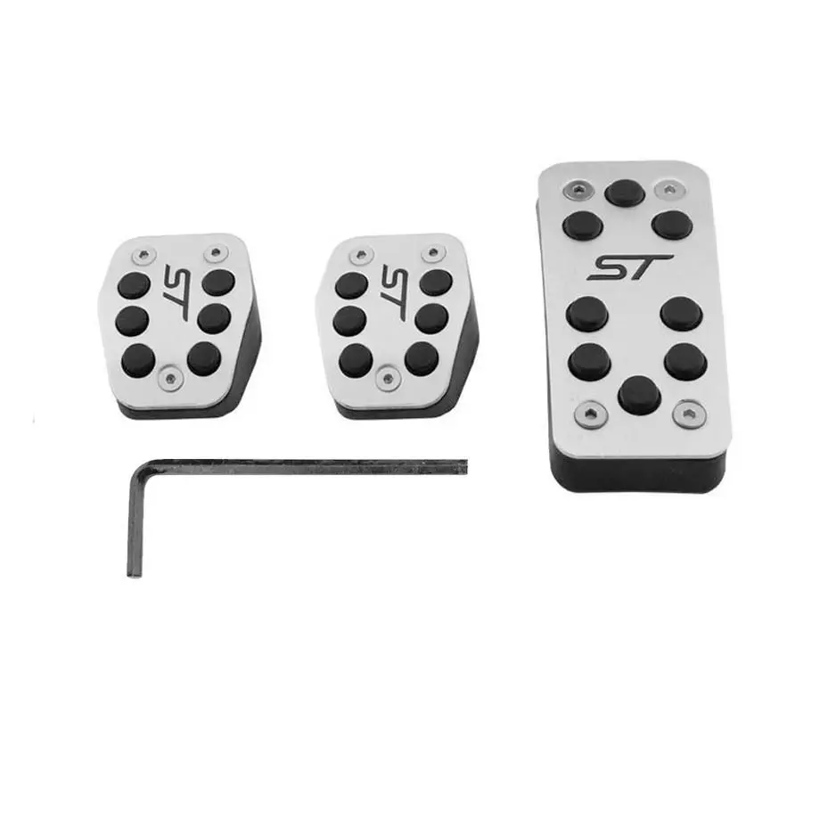 Ford Focus St Brushed Aluminum Foot Pedals (05-17) - Manual 1