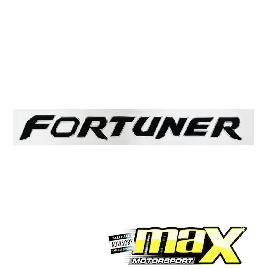 Fortuner Gel Sticker - Black 1