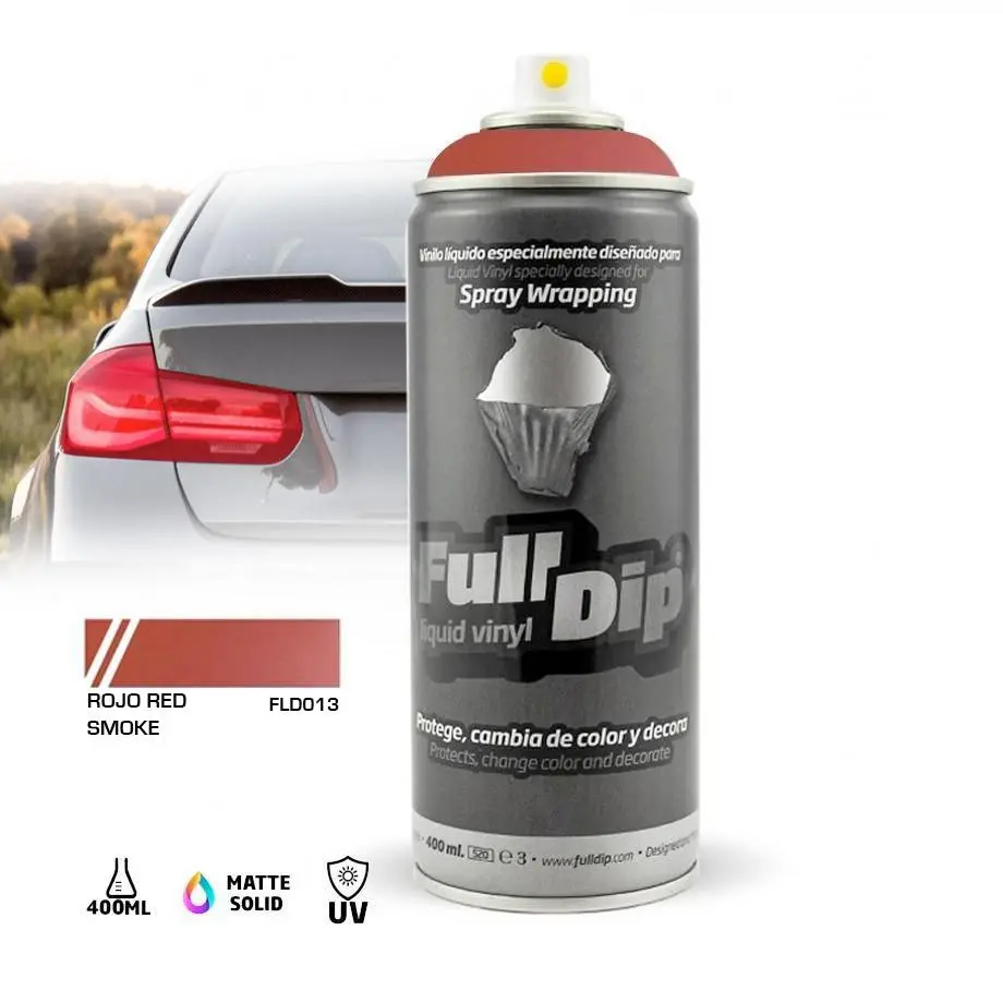 Full Dip Smoke Tint Spray Paint 400Ml - Rojo Red Smoke 1