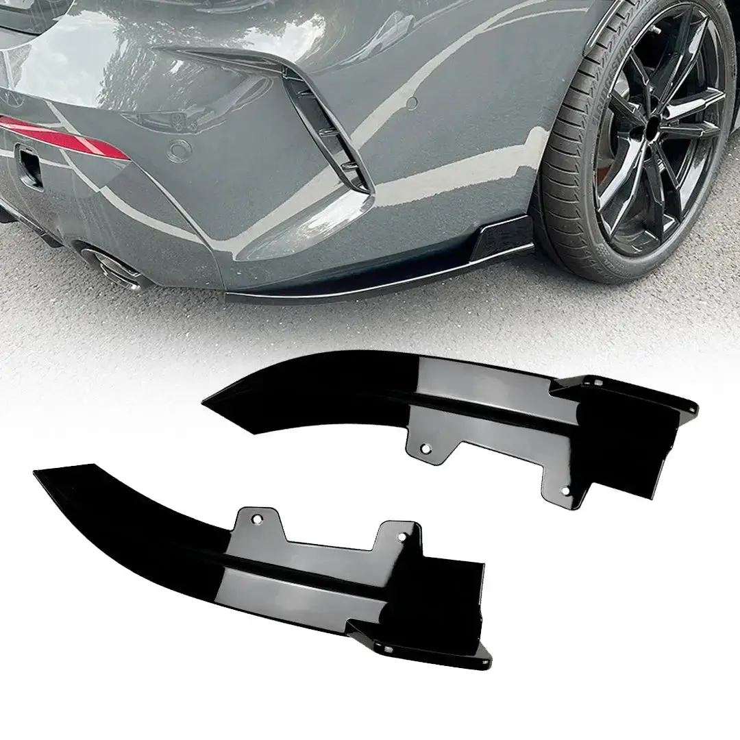 Bm G22 / G23 4-Series Gloss Black Rear Bumper Splitters 1