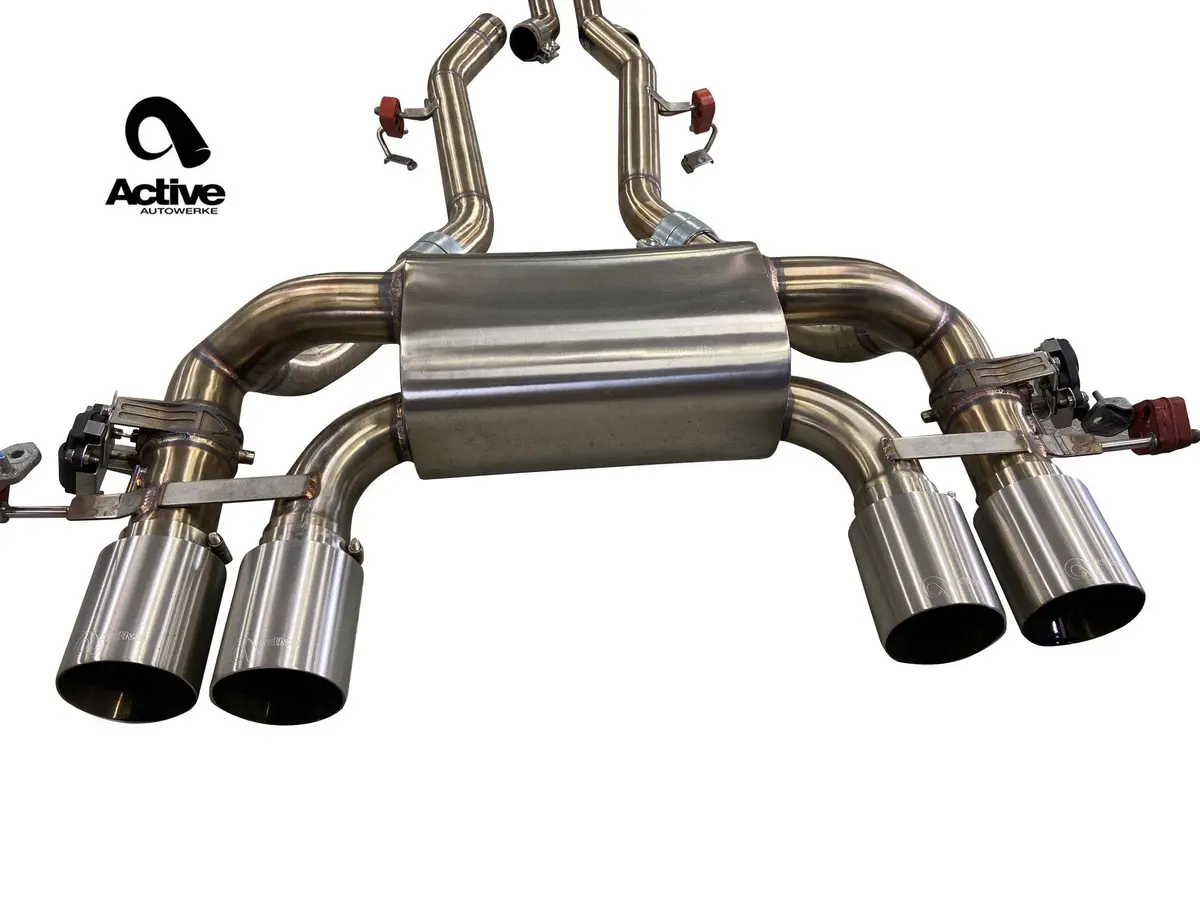 Active Autowerke G80 M3 And G82 M4 Valved Rear Axle-Back Exhaust 1