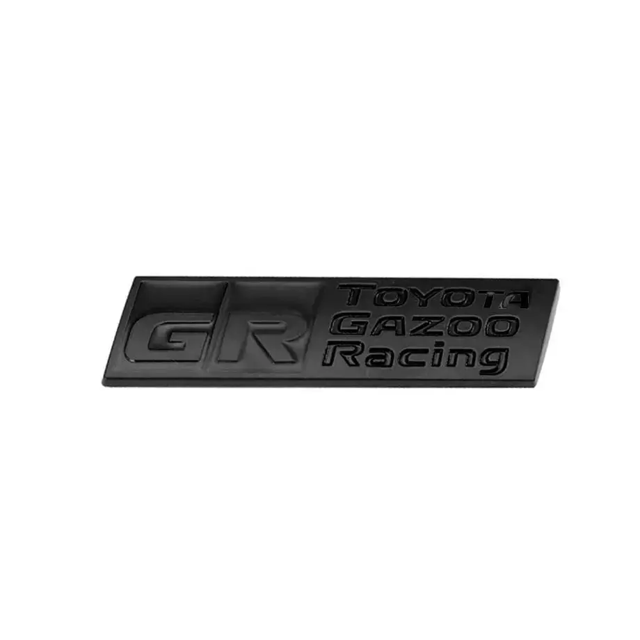 Gr Gazoo Racing Metal Badge - Matte Black 1