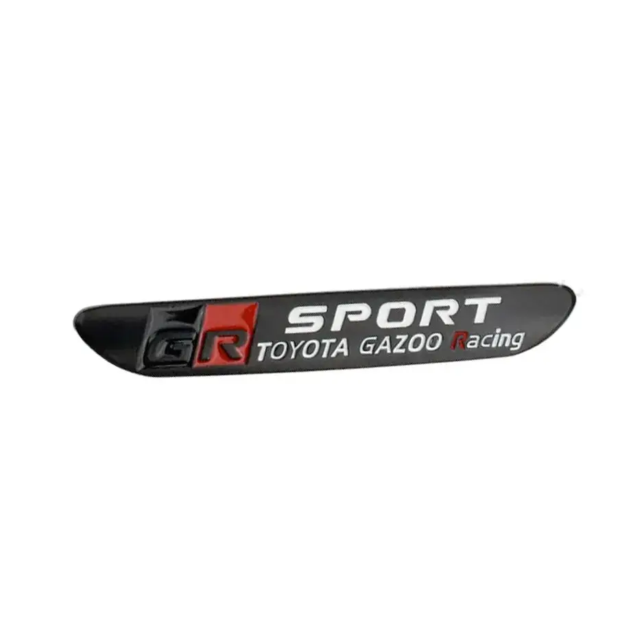 Gr Sport Gazoo Racing Small Fender Badge - Black & Red 1