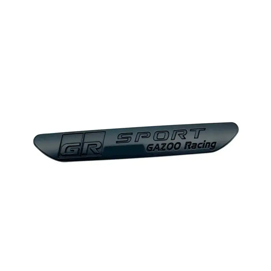 Gr Sport Gazoo Racing Small Fender Badge - Matte Black 1
