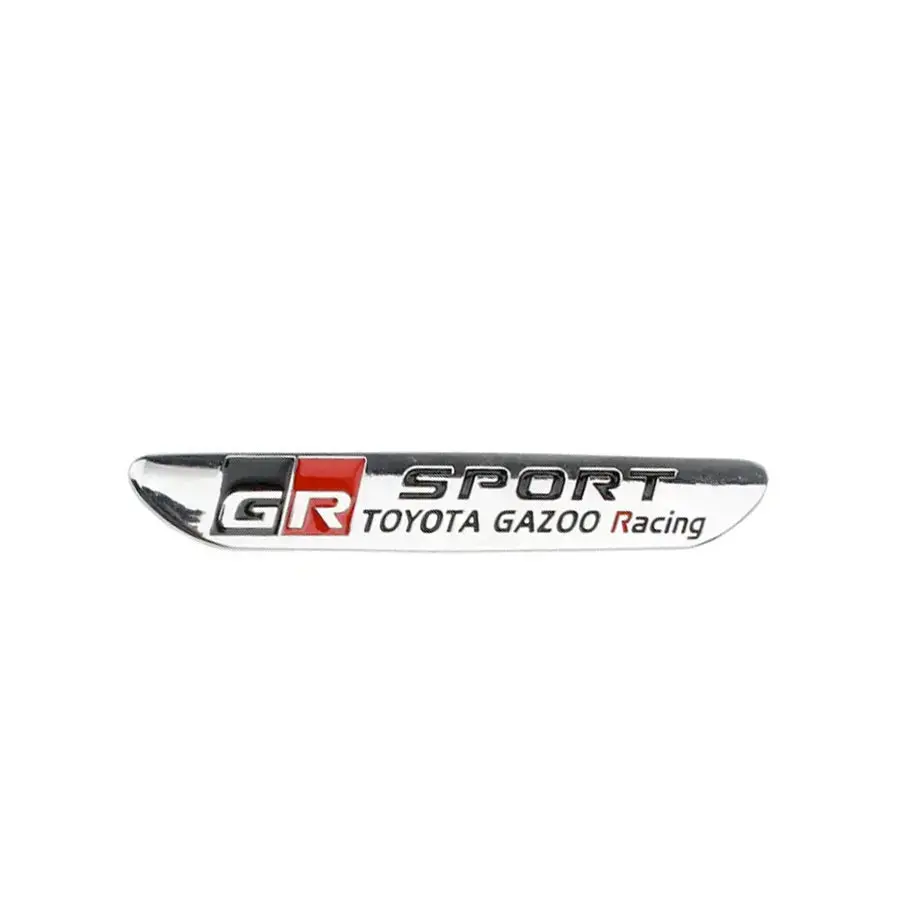 Gr Sport Gazoo Racing Small Fender Badge - Silver 1