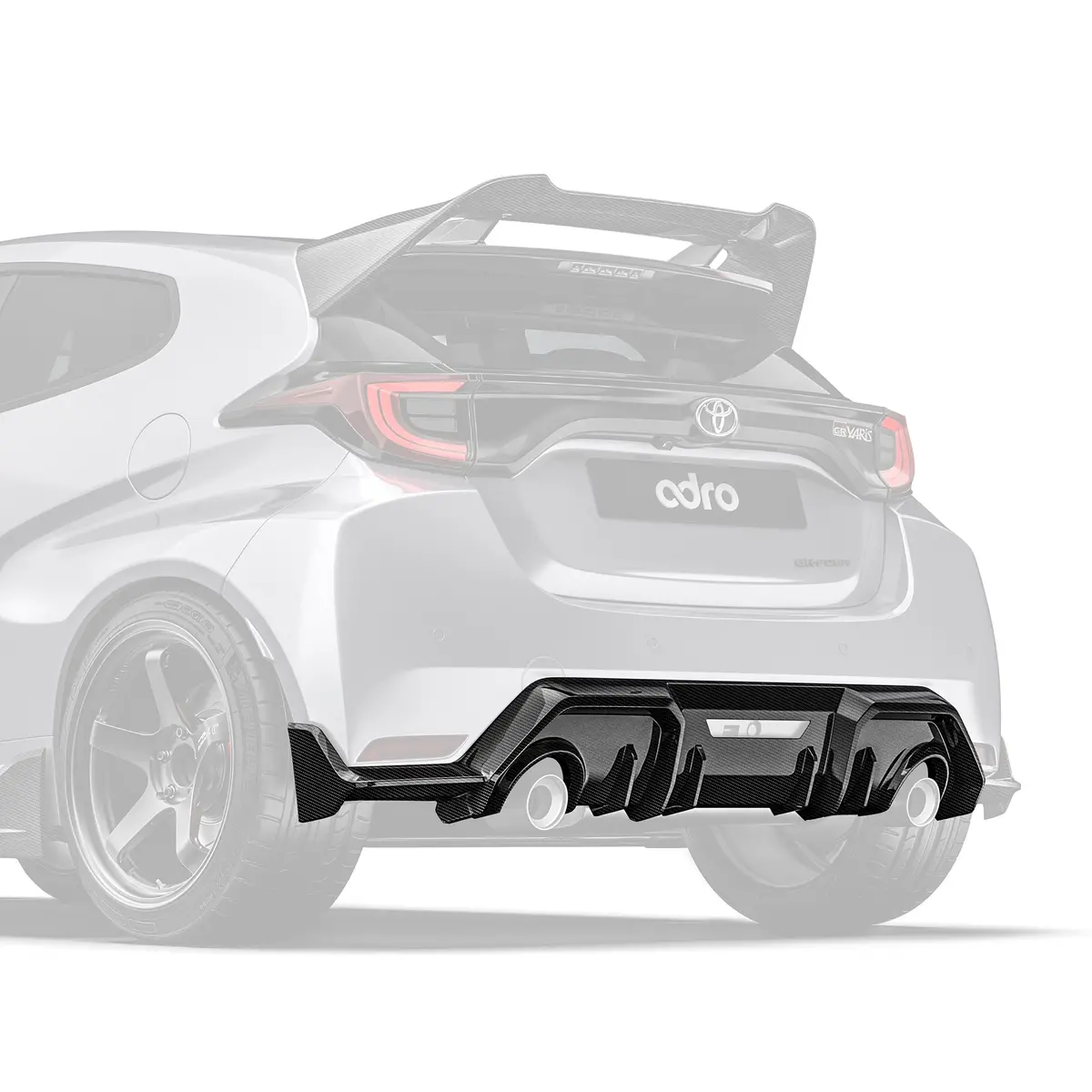 Toyota Gr Yaris (Gen 1) Carbon Fiber Rear Diffuser 1