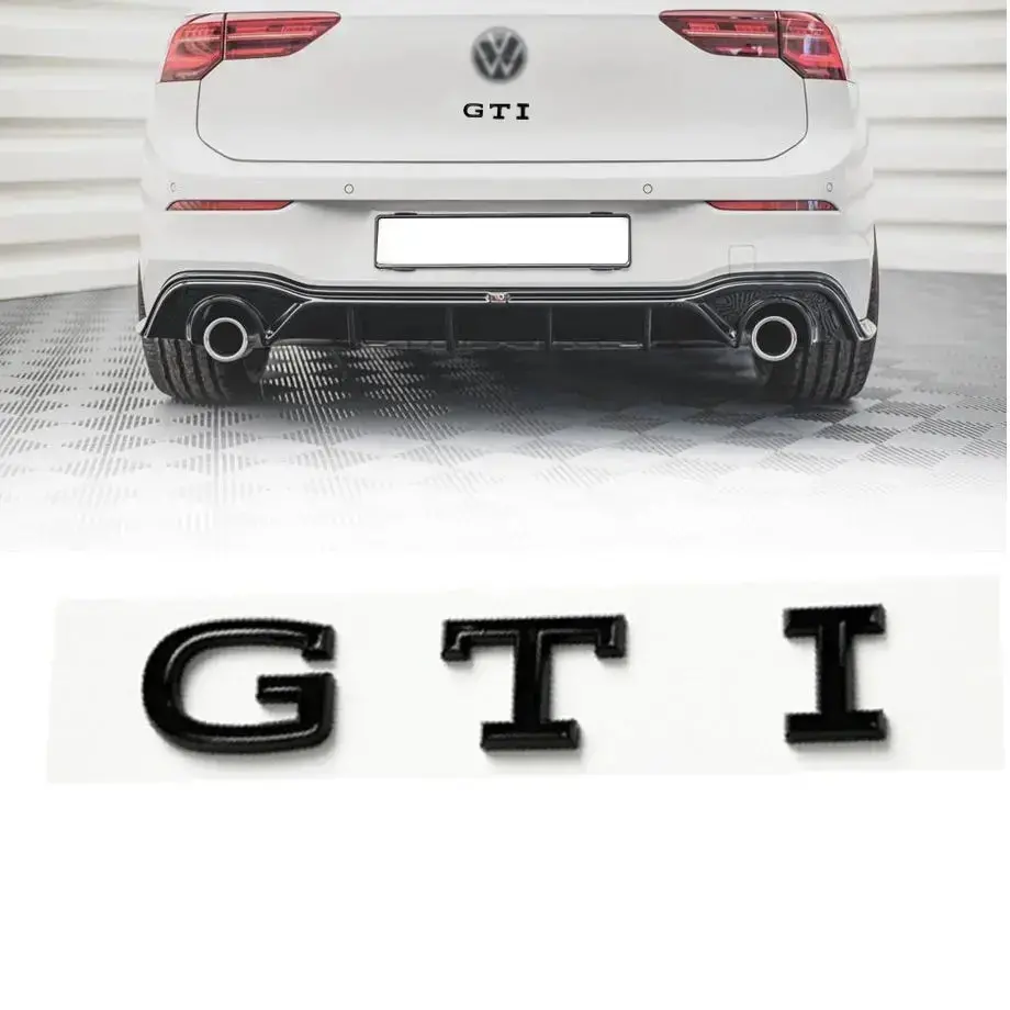 Gti Black Lettering Badge - Golf 8 Style 1