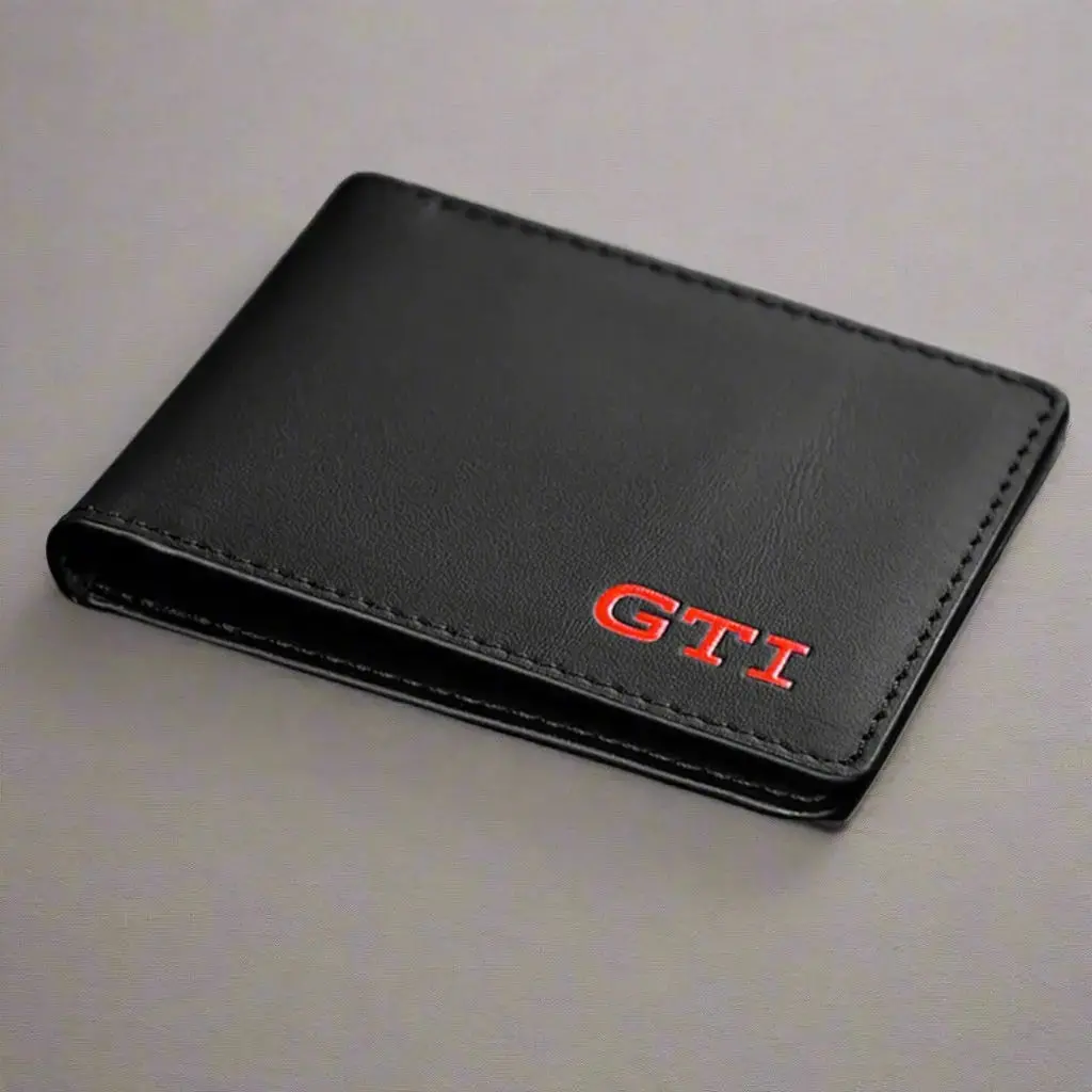 Gti Edition Black Pvc Leather Card Holder 1