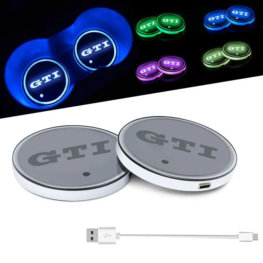 Gti Logo Led Cup Holder Coaster 1