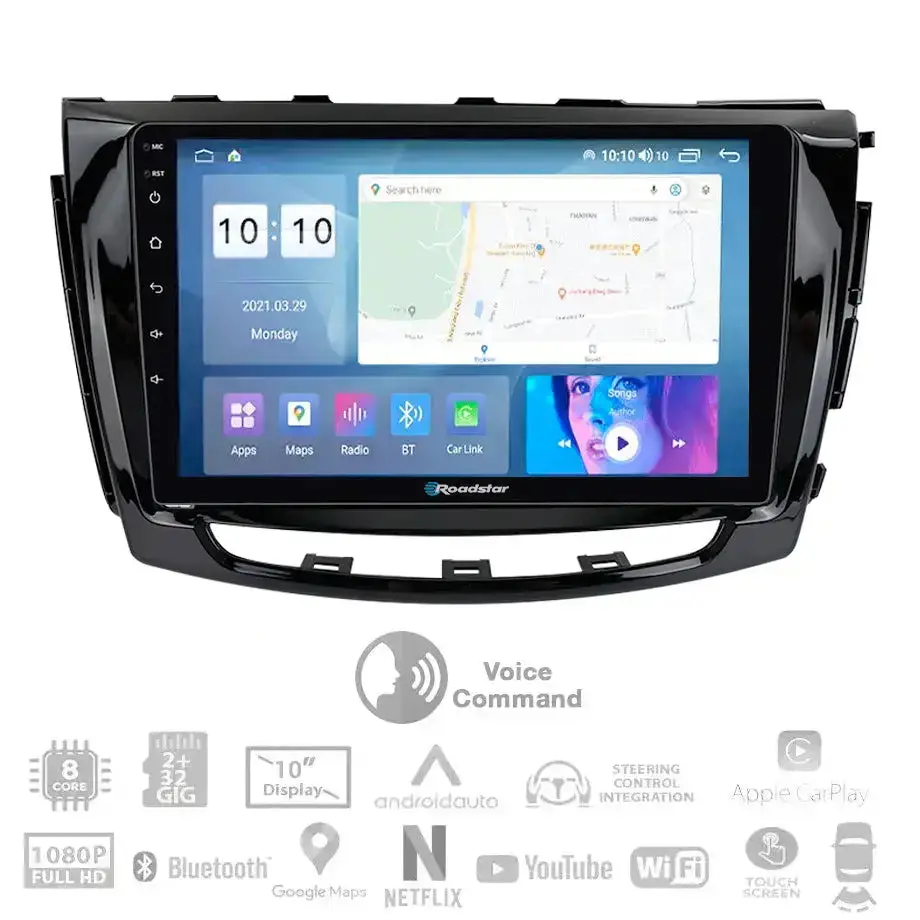 Gwm Steed 6 (18-21) - 10.1 Inch Roadstar Android Entertainment & Gps System With Voice Command 1