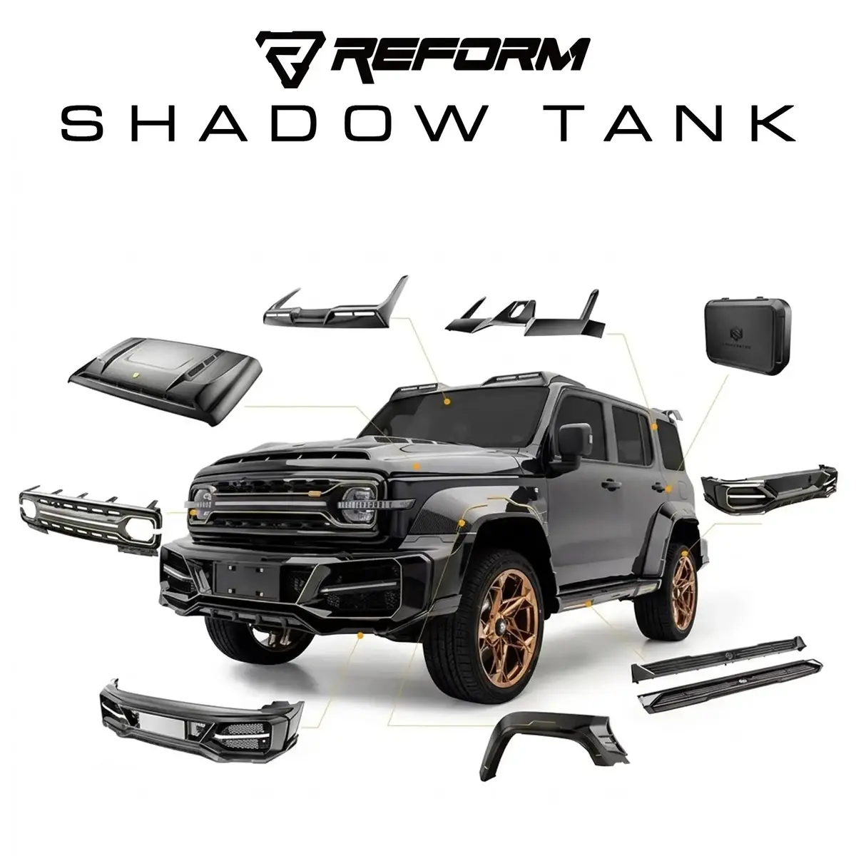 Gwm Tank 300 (24-On) Reform Shadow Tank Body Kit 1