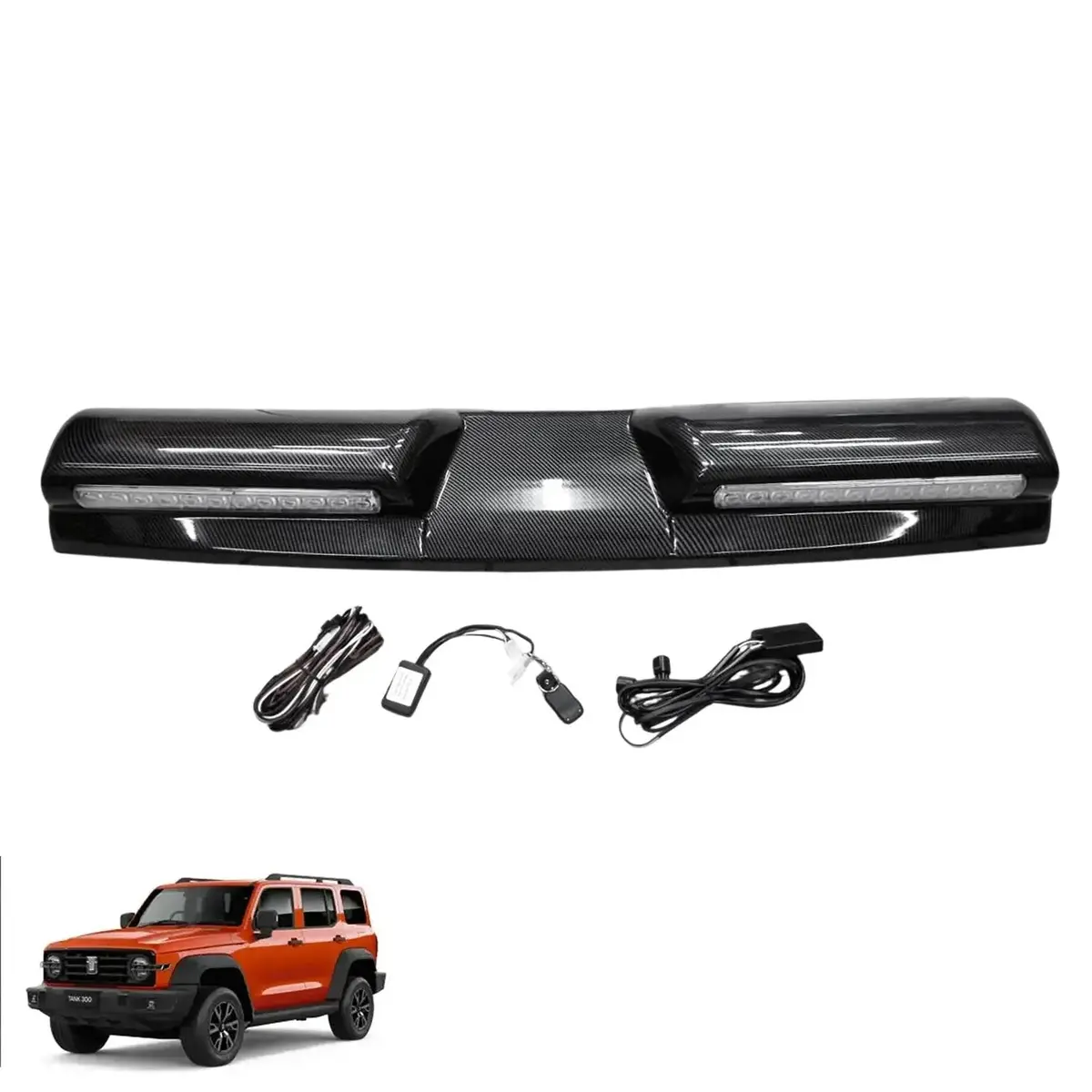 Gwm Tank 300 (24-On) Carbon Look Led Roof Light 1