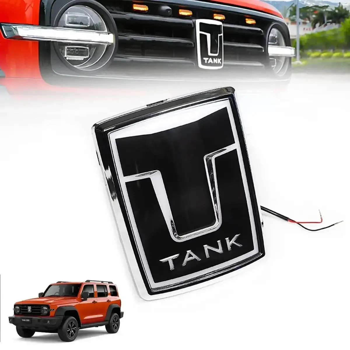 Gwm Tank 300 (24-On) Oem Style Led Light-Up Emblem 1