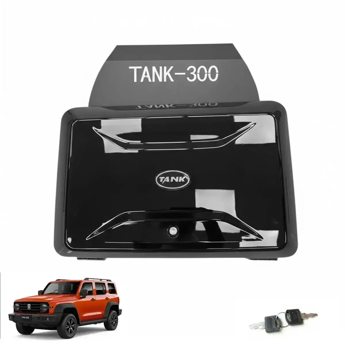 Gwm Tank 300 (24-On) Defender Style Gloss Black Side Storage Box 1