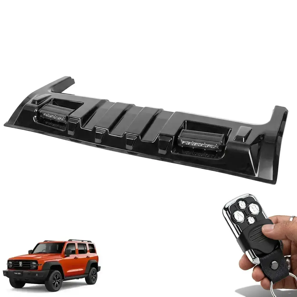 Gwm Tank 300 (24-On) Gloss Black Roof Platform Led Roof Light 1