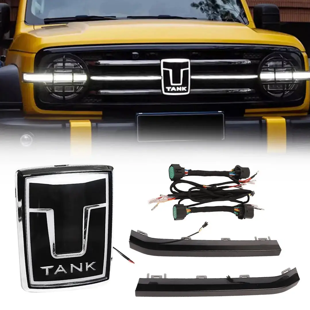 Gwm Tank 300 (24-On) Led Light-Up Emblem With Led Grille Strip 1