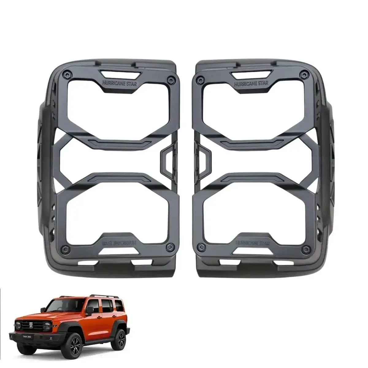 Gwm Tank 300 (24-On) Matte Black Hurricane Series Taillight Surrounds 1