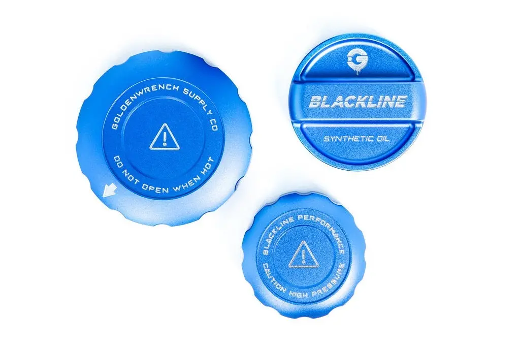 Goldenwrench Blackline Performance Bmw M Car (S58) Engine Cap Cover Set - Motorsport Blue 1