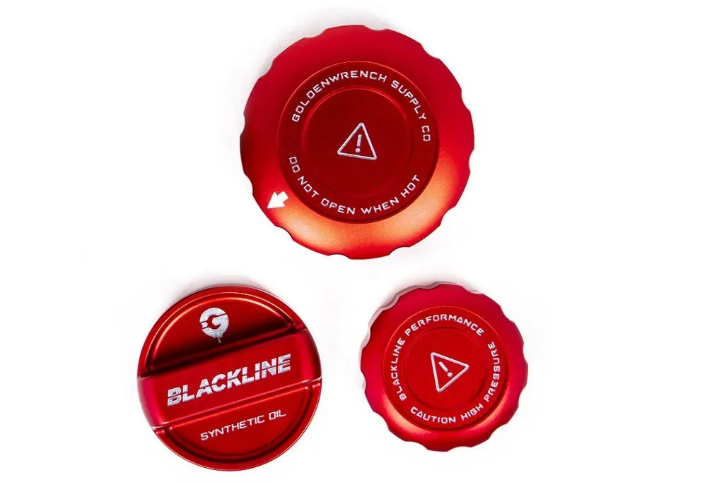 Goldenwrench Blackline Performance Bmw M Car (S58) Engine Cap Cover Set - Edition Red 1