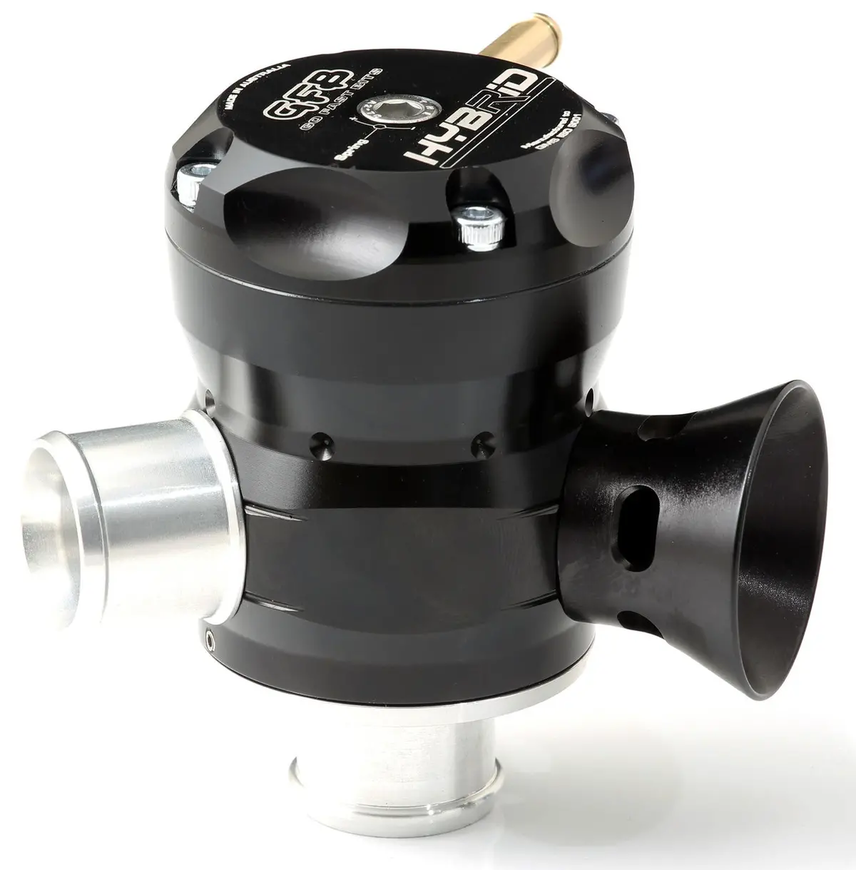 Go Fast Bits Universal 20Mm Inlet, 20Mm Outlet Hybrid Dual Outlet Blow-Off Valve 1