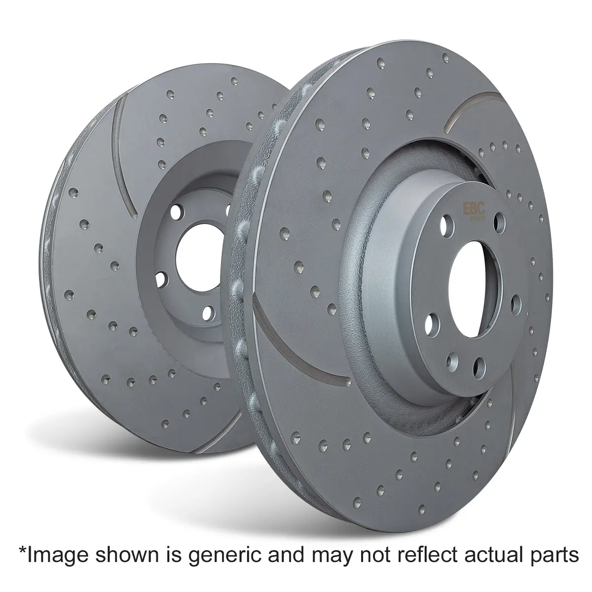 Ebc Brakes Premium Gd Sport Series Brake Discs (Pair) Gd1878 Fits Hyundai I20 N 1