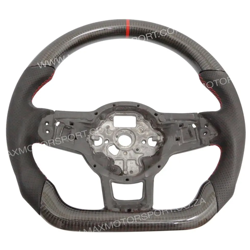 Genuine Carbon Fibre Steering Wheel Suitable For Vw Golf 7 Gti / R 1