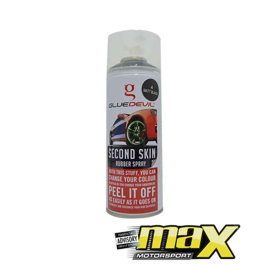 Gluedevil Second Skin Rubber Spray (Matte Black) 400Ml 1
