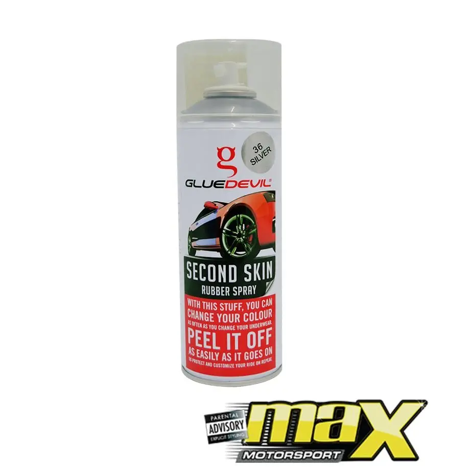 Gluedevil Second Skin Rubber Spray (Silver) 400Ml 1