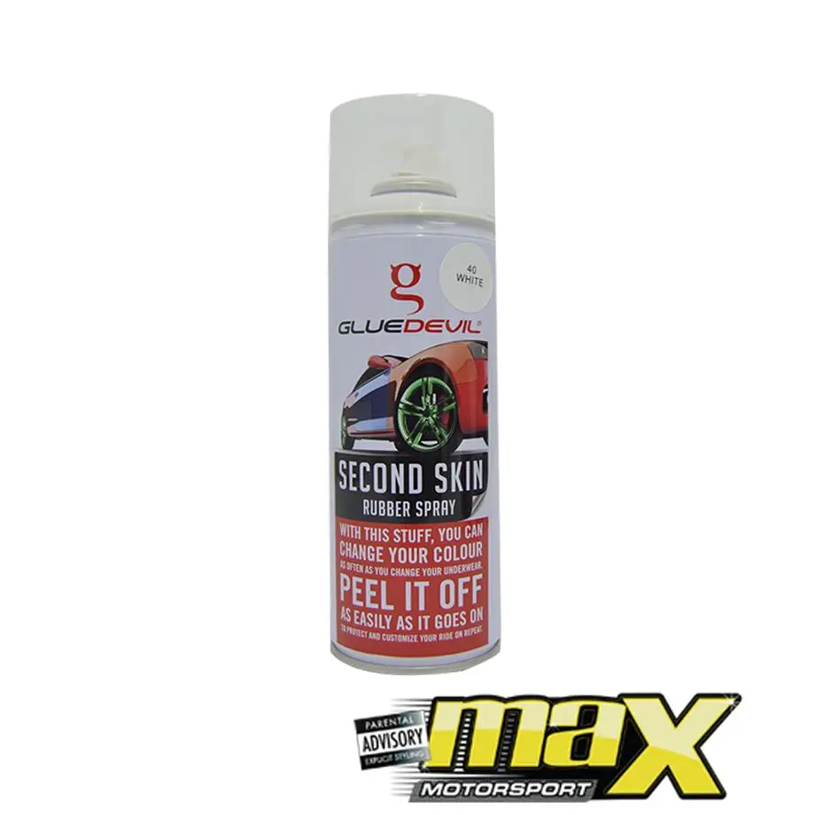 Gluedevil Second Skin Rubber Spray (White) 400Ml 1
