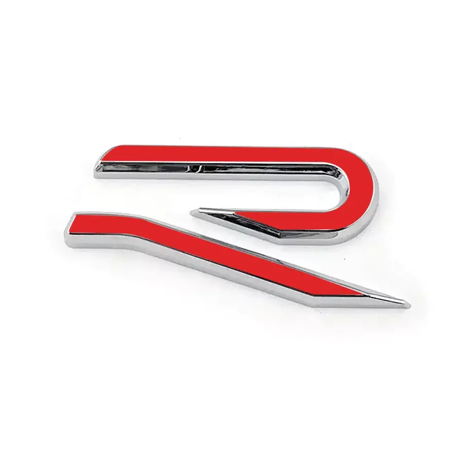 Golf 8 R-Style - Rear Badge (Silver & Red) 1