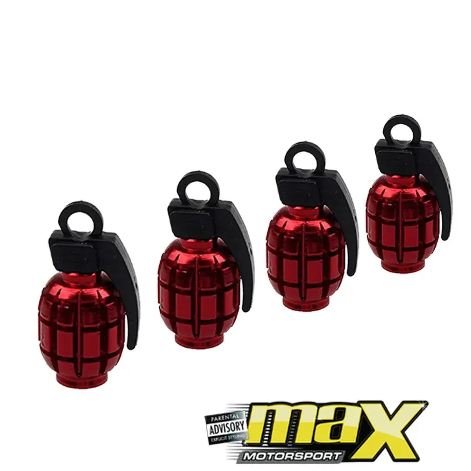 Grenade Valve Caps - Red 1