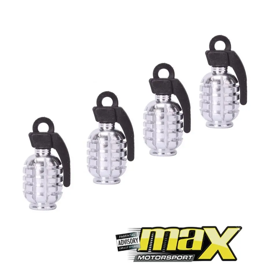 Grenade Valve Caps - Silver 1