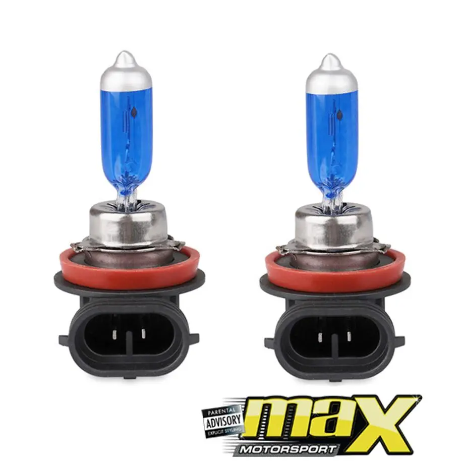 H11 Zone Twin Pack Super White Halogen Bulbs 1