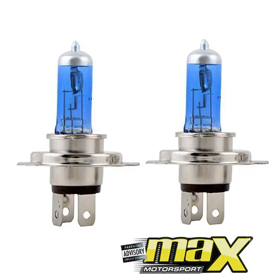 H4 Zone Twin Pack Super White Halogen Bulbs 1