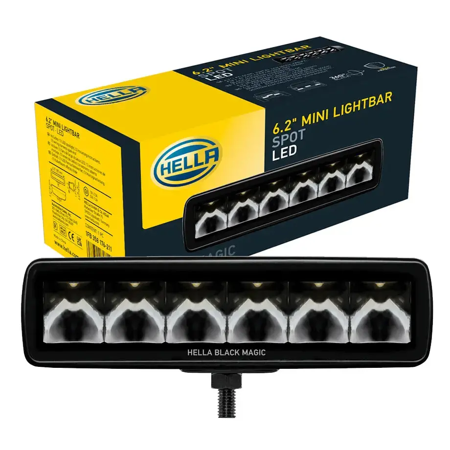 Hella Black Magic 6.2" Mini Led Lightbar (Spot) 1