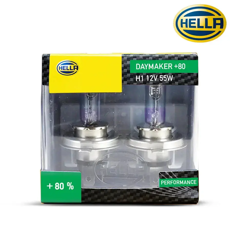 Hella H4 Daymaker +80 Bulb Set 1