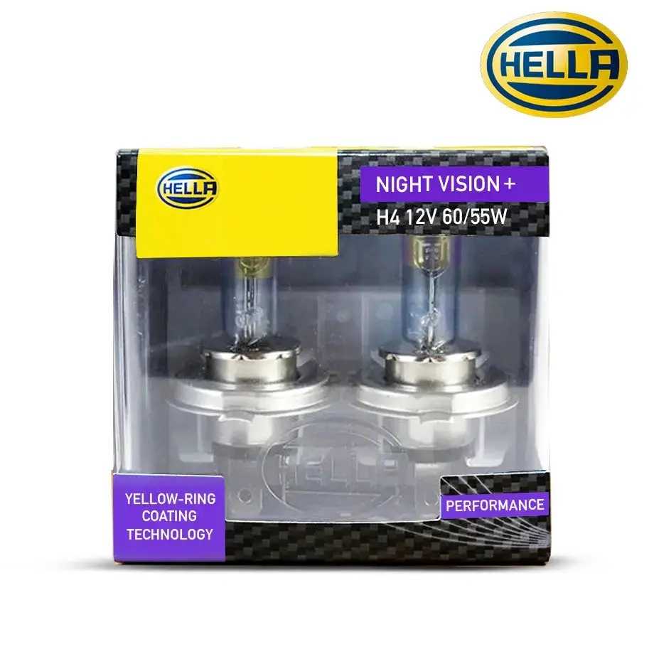 Hella H4 Night Vision+ Bulb Set 1