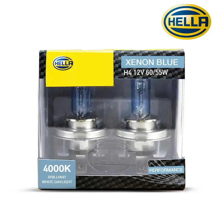 Hella H4 Xenon Blue 55W Bulb Set 1