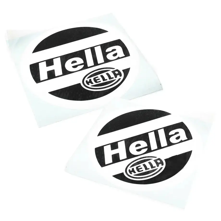 Hella Round Headlight Vinyl Stickers (12.5Cm) - Pair 1