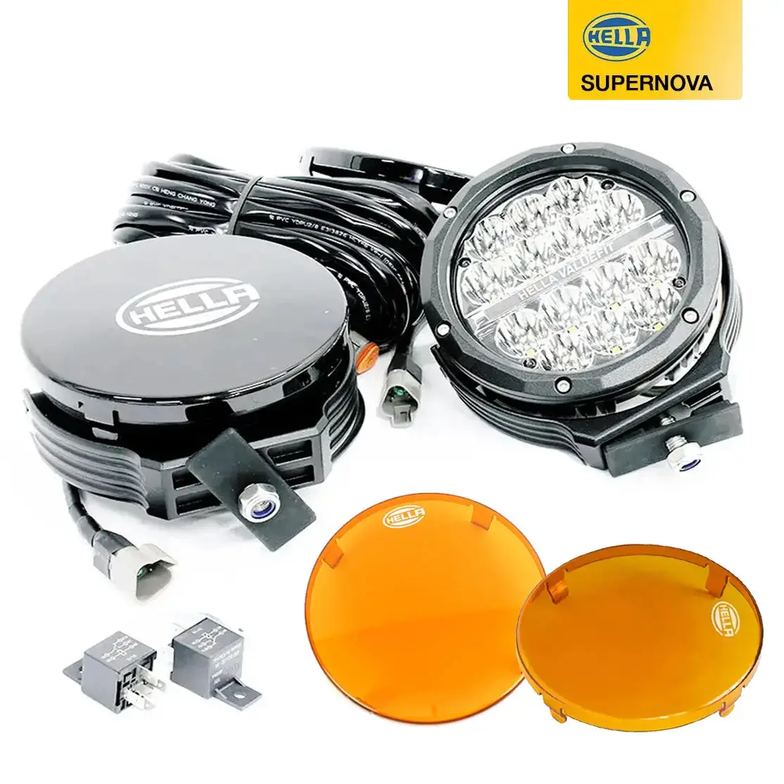 Hella Valuefit 6 Inch Supernova Led Spot Light Kit With Wiring Harness 1
