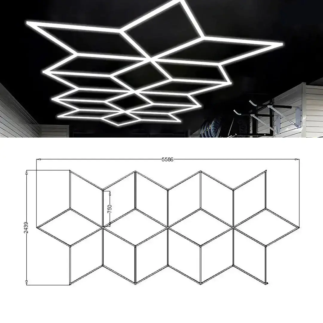 Hexglo Diamond Series Modular Lighting Systems - Zt6103 1
