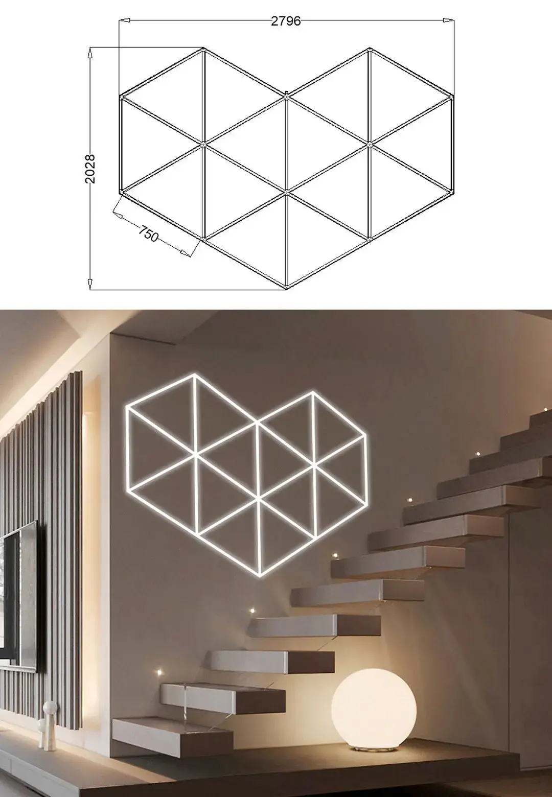 Hexglo Diamond Series Modular Lighting Systems - Zt6105 1